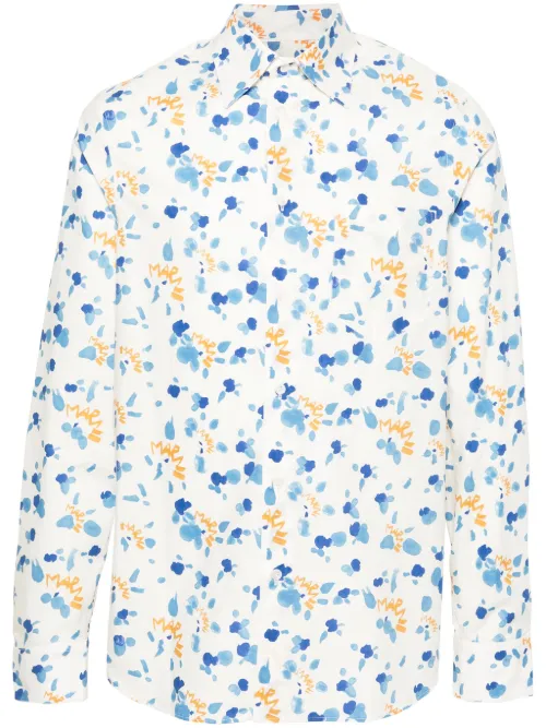 Chemise Dripping à effet taches de peinture - Marni - Modalova