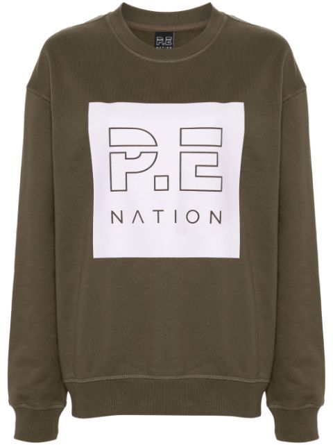 P.E Nation Cut Shot logo-print sweatshirt