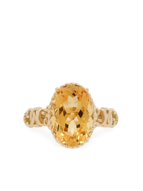 Dolce & Gabbana 18kt yellow gold Anna citrine ring