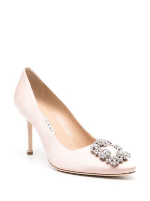 Hangisi 90mm satin pumps