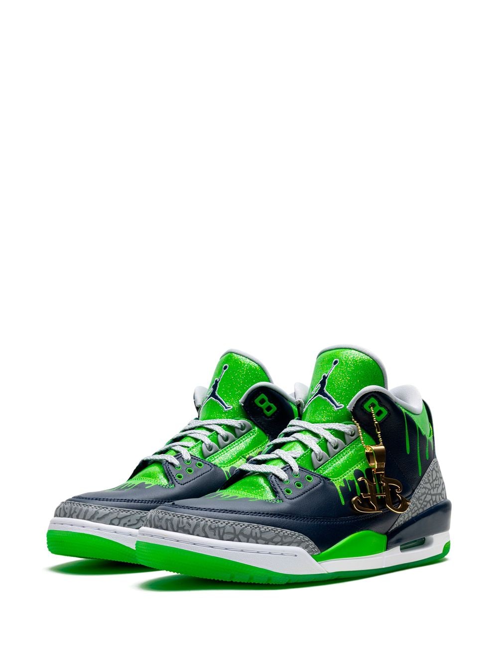 Shop Jordan 3 Retro "doernbecher Hugo" Sneakers In Blue