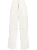 Jil Sander layered open-knit trousers - Neutrals
