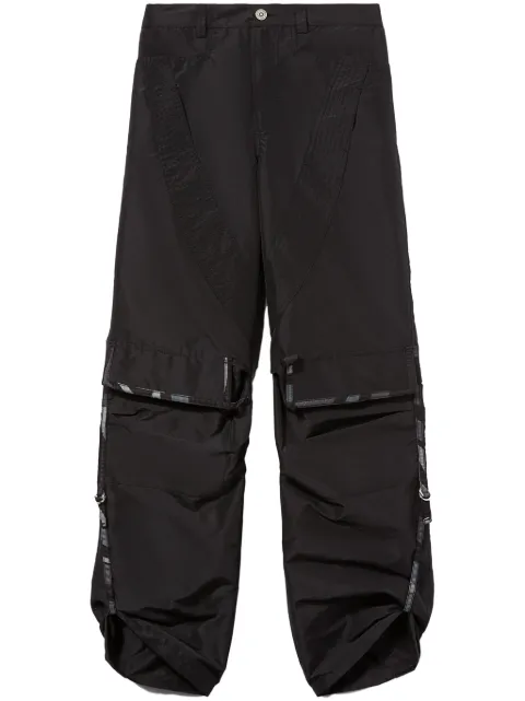 PUCCI patterned-trim taffeta cargo trousers