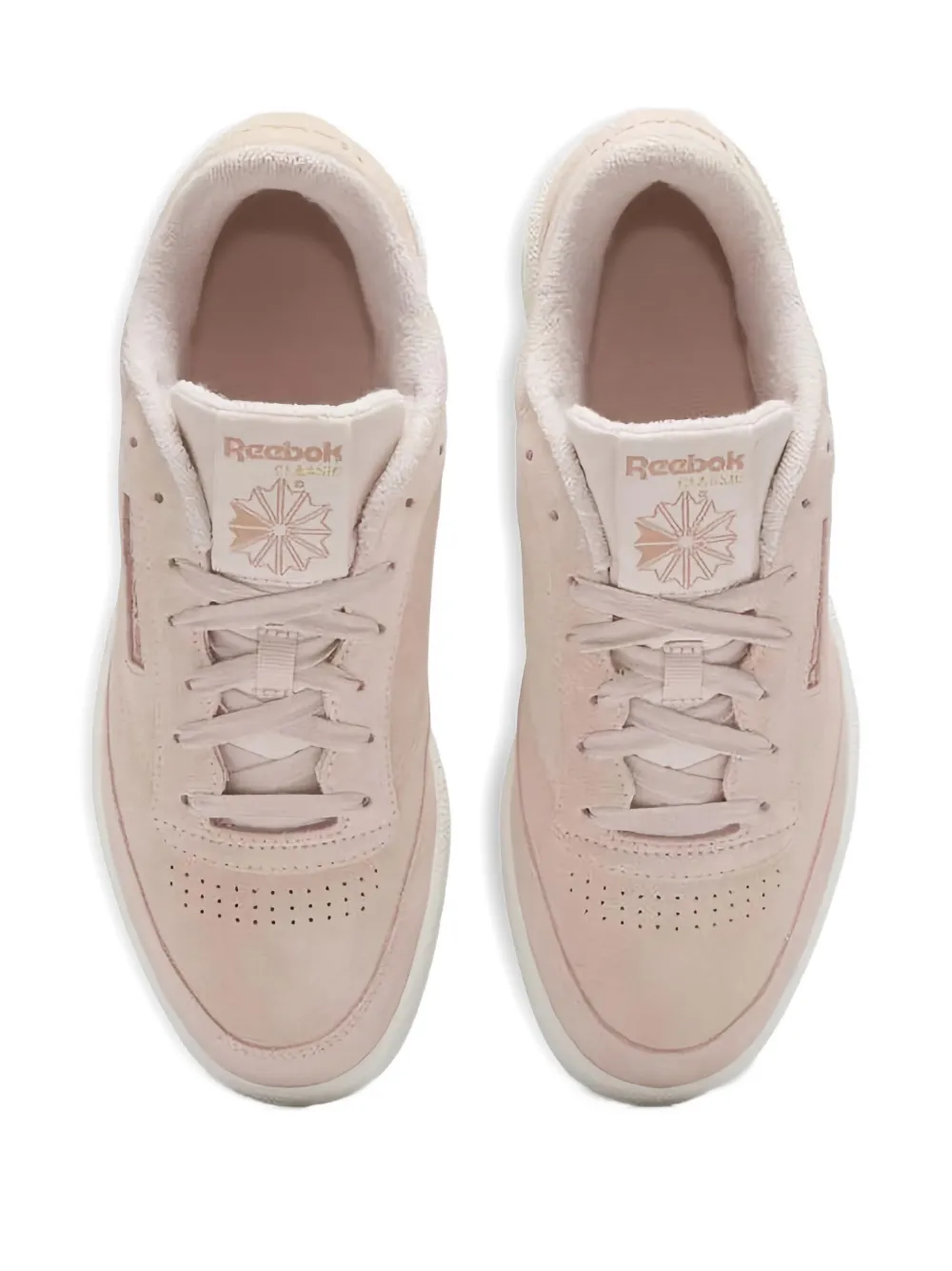 Reebok suede leather trainers Pink
