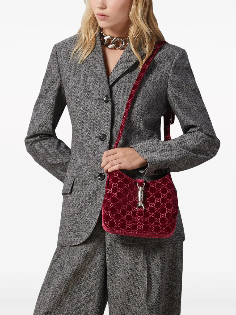 Gucci small Jackie 1961 velvet shoulder bag | Smart Closet