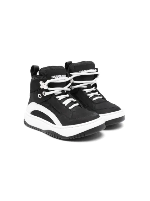 DSQUARED2 KIDS tenis altos con paneles