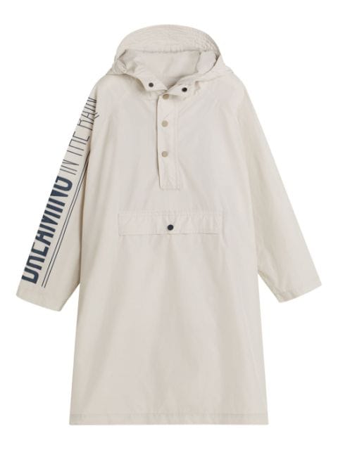 Brunello Cucinelli Kids slogan-print hooded raincoat