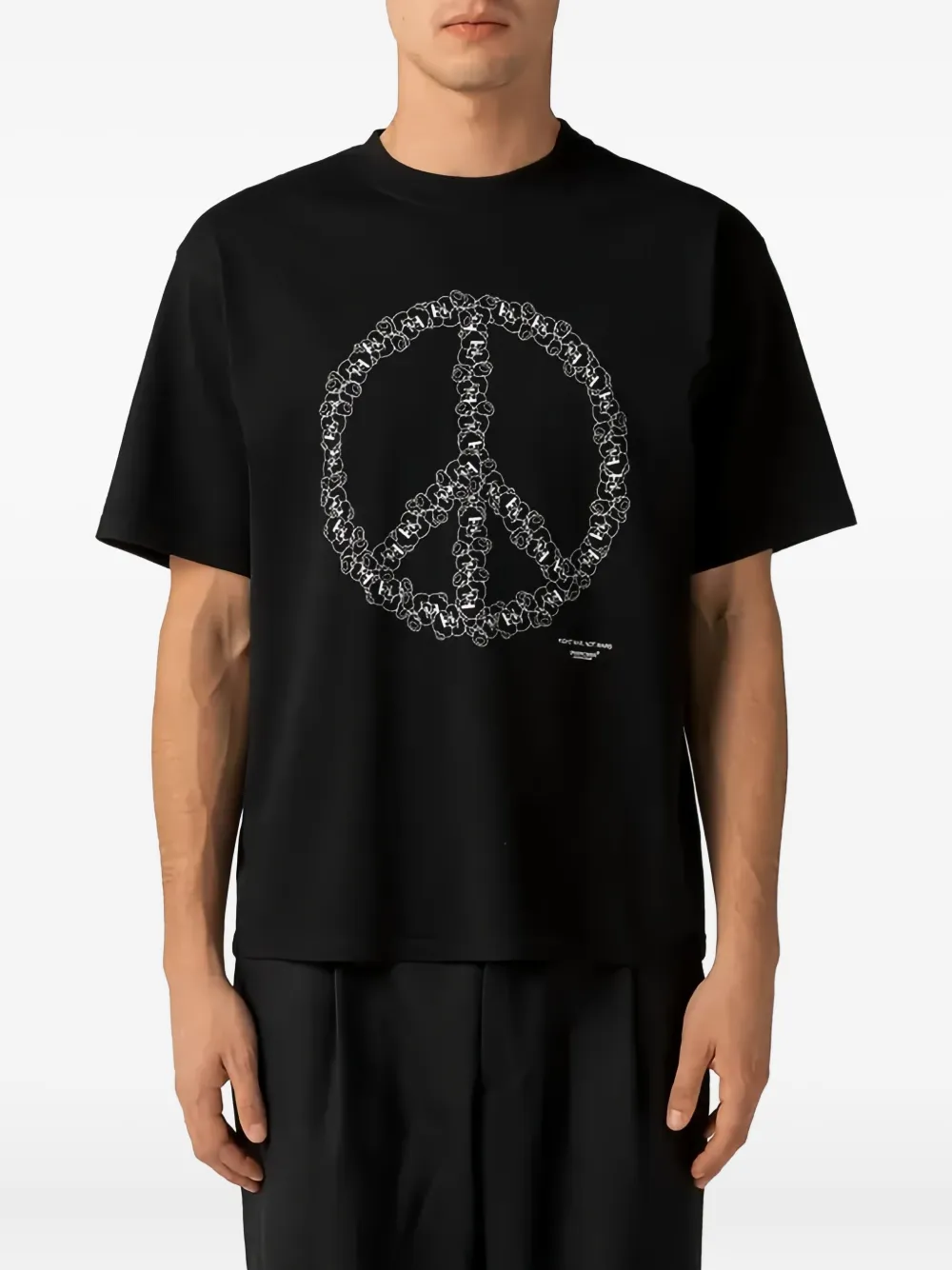 Undercover peace-sign motif T-shirt | Black | Image 1