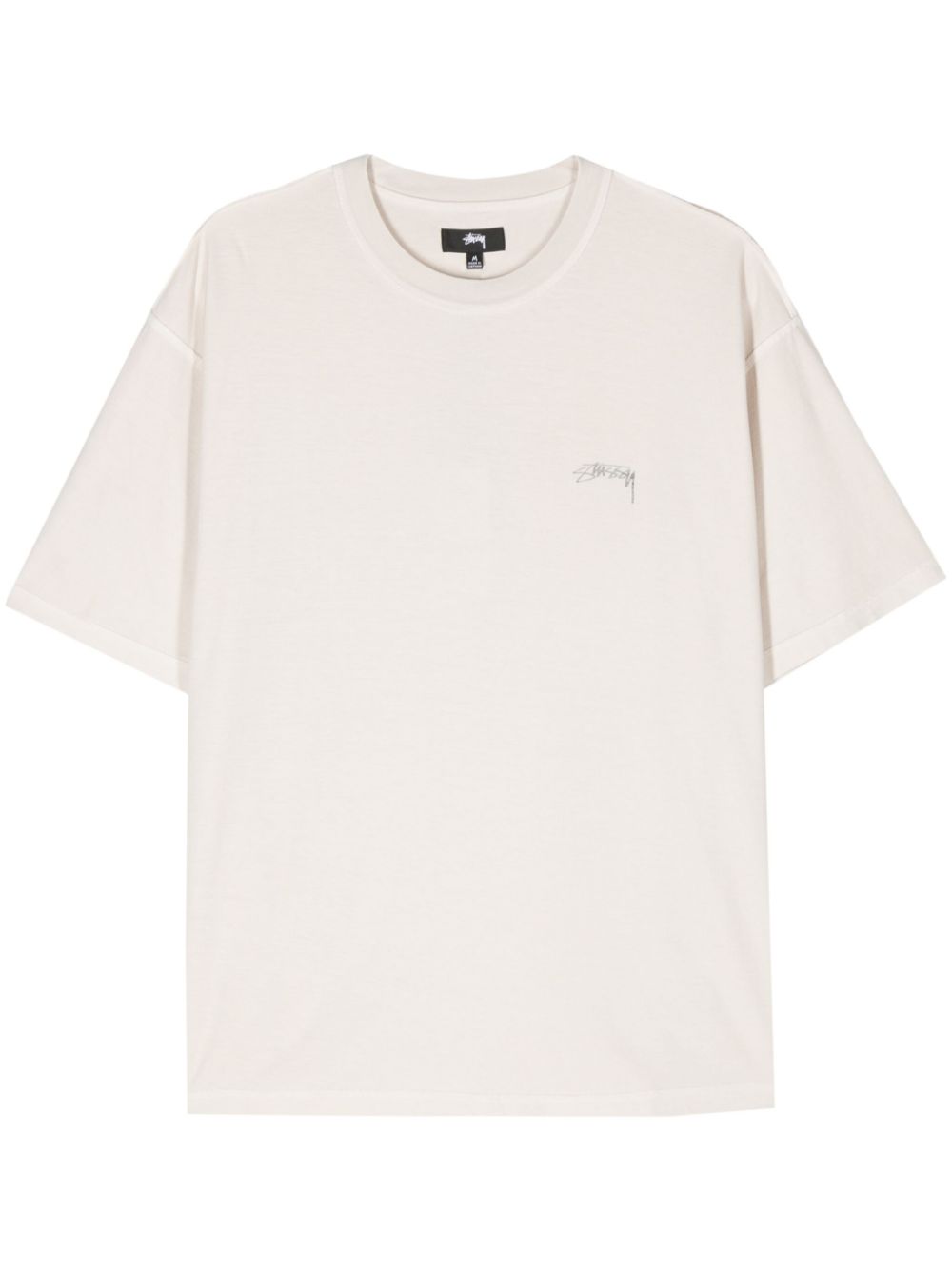 Stussy Lazy Logo-print T-shirt In Neutrals