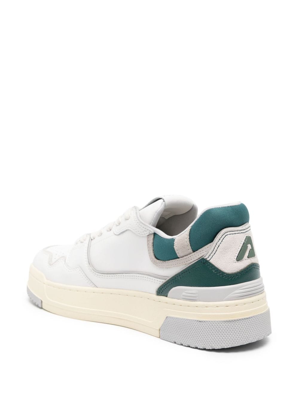 Shop Autry Clc Leather Chunky Sneakers In White