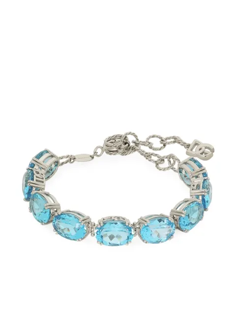 Dolce & Gabbana Bracciale Anna in oro bianco 18kt con topazio