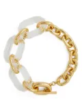 Rabanne cable-link transparent necklace - Gold