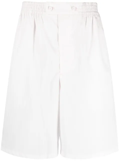 Prada elasticated-waistband cotton shorts