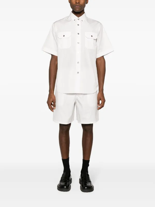Prada elasticated-waistband Cotton Shorts | Pink | FARFETCH