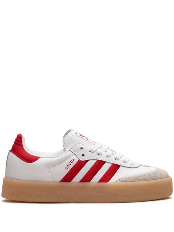 Red and 2025 white adidas