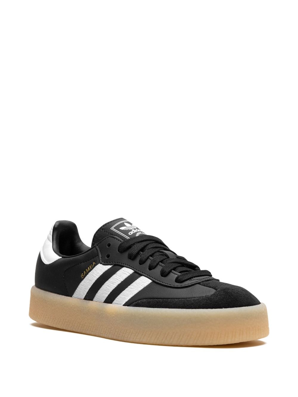 Shop Adidas Originals Samba "black / White" Sneakers In Schwarz