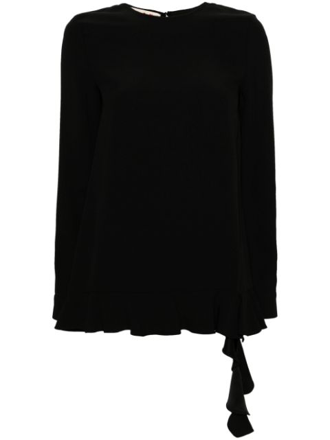 Marni ruffled crepe blouse