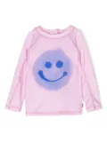 Molo Nemo smiley-motif swim shirt - Pink