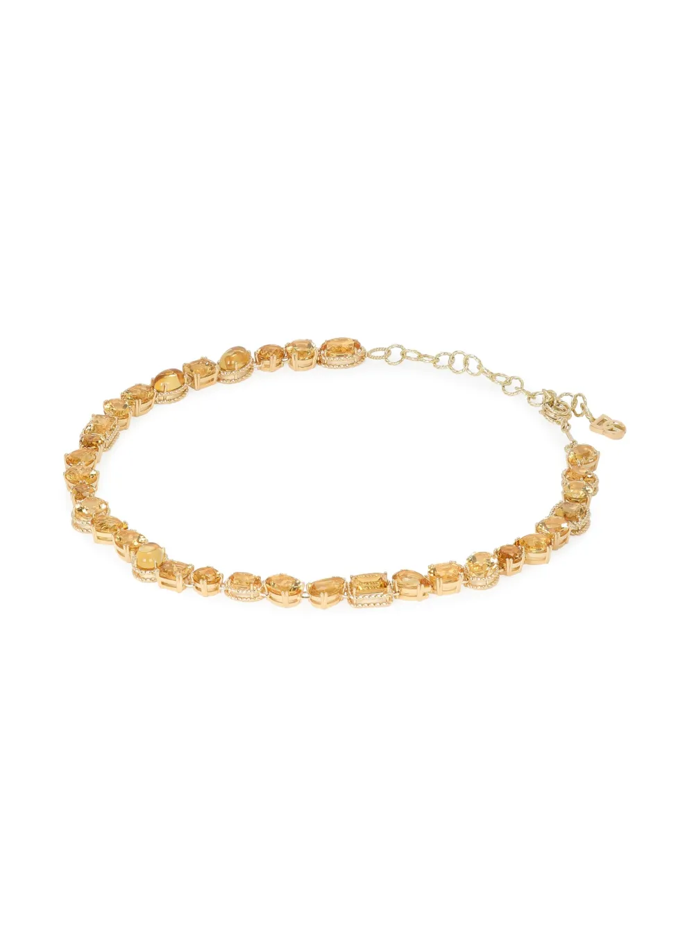 Dolce & Gabbana 18kt geelgouden Anna halsketting met citrien