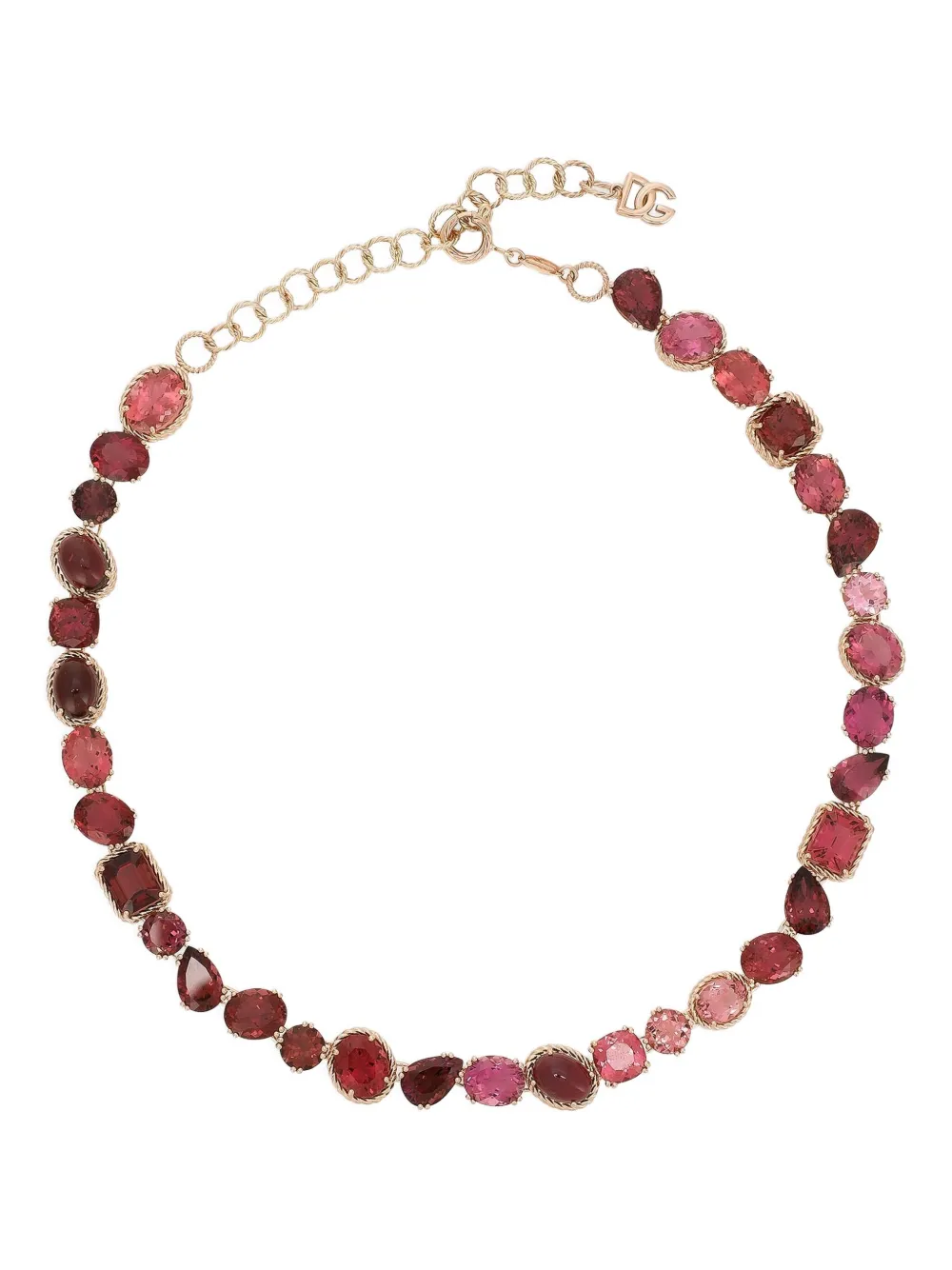 Dolce & Gabbana 18K red gold Anna tourmaline necklace - Rosso