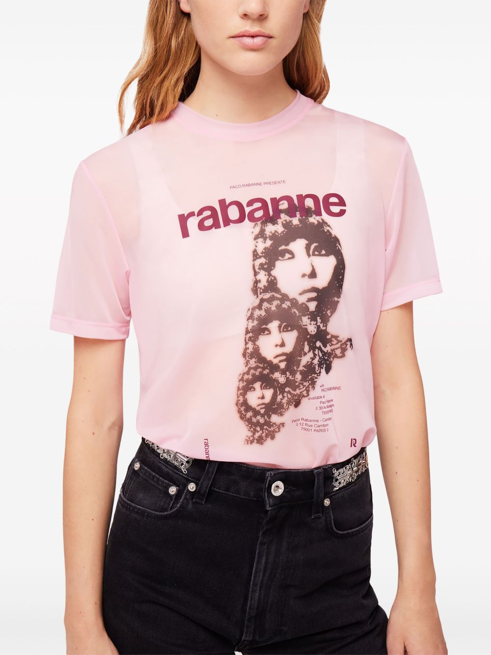 Where to buy discounted products Rabanne Visconti-inspired jersey T-shirt Women