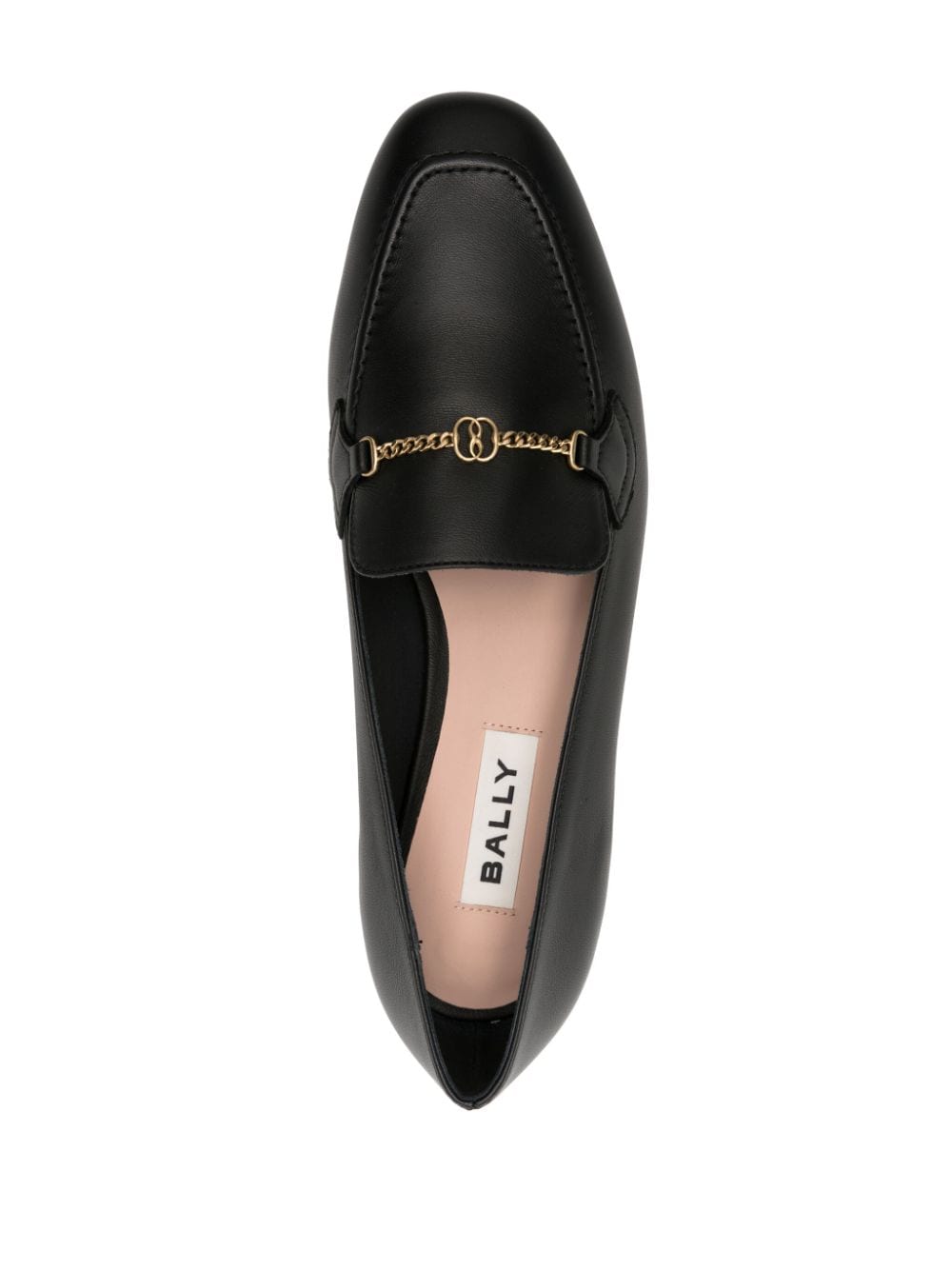 Shop Bally Gael Leather Loafers In Black