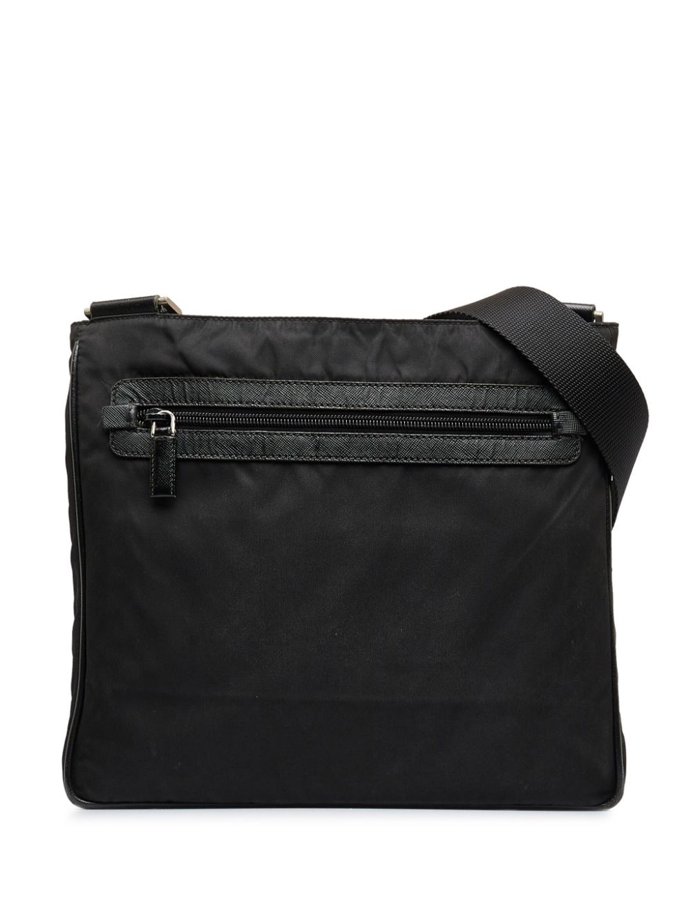 Pre-owned Prada 三角形logo斜挎包（2013年典藏款） In Black