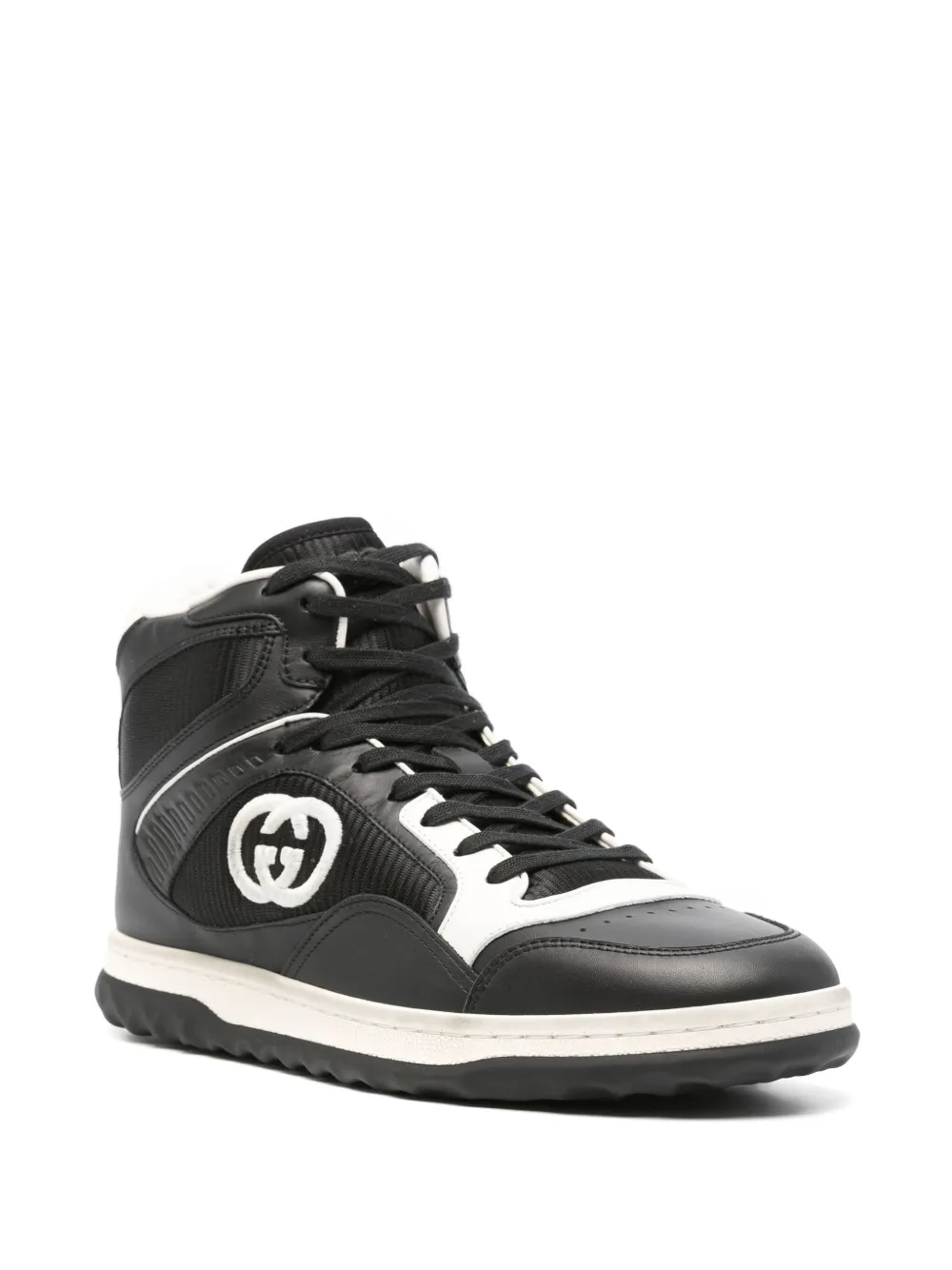 Black high top gucci shoes 2025