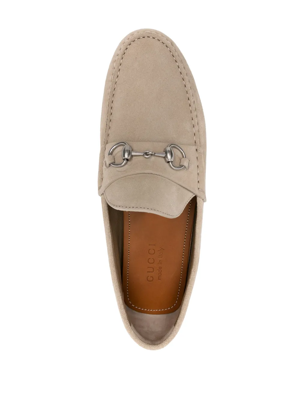 Gucci Loafer Aus Wildleder Mit Horsebit Nude FARFETCH DE