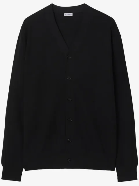 Burberry seam-detail wool cardigan