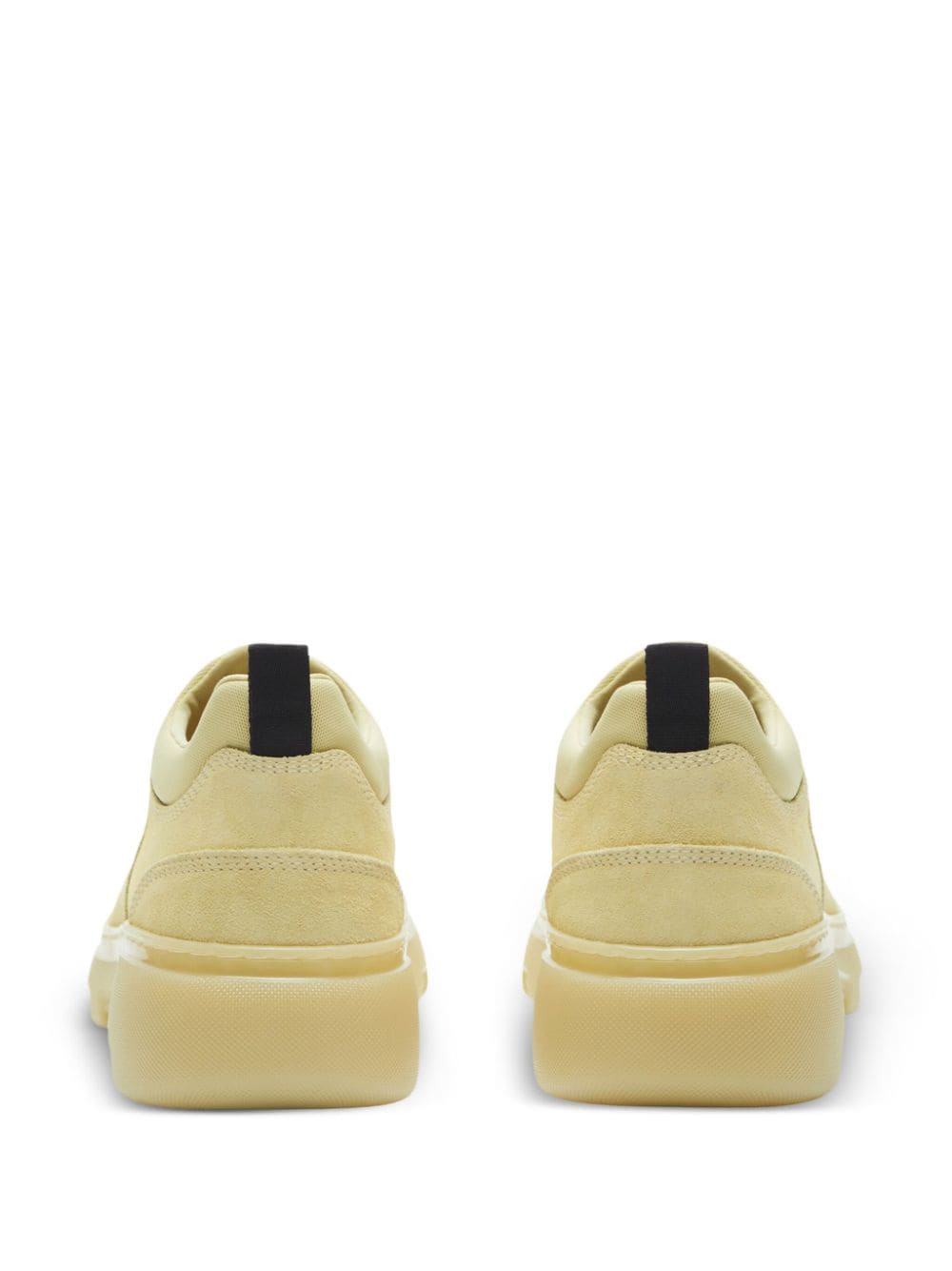 Shop Burberry Ekd Slip-on Suede Sneakers In Neutrals