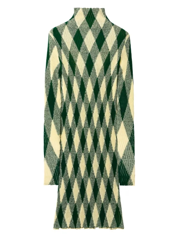 Burberry★素敵！Forest Green Stretch Long Sleeve Knit Dress 21954350_51680343_600.jpg