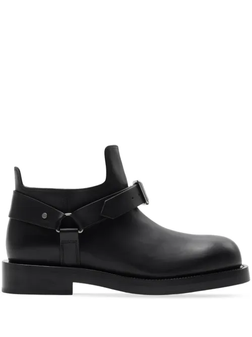Burberry bottines en cuir - Noir - Burberry - Modalova