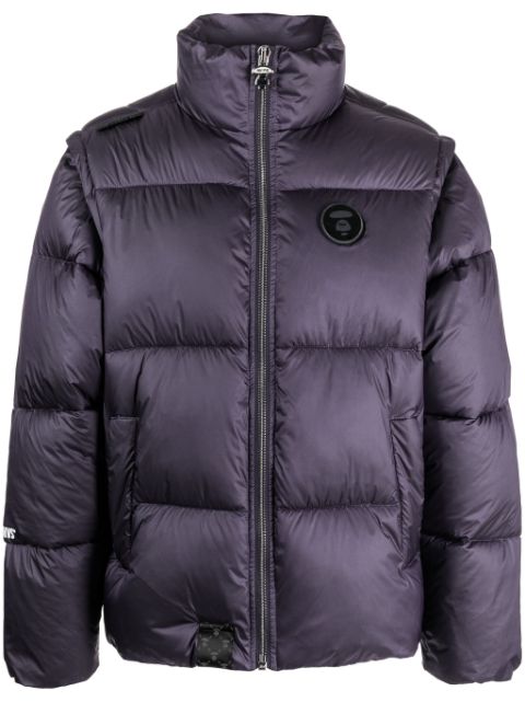 AAPE BY *A BATHING APE logo-applique puffer jacket Men