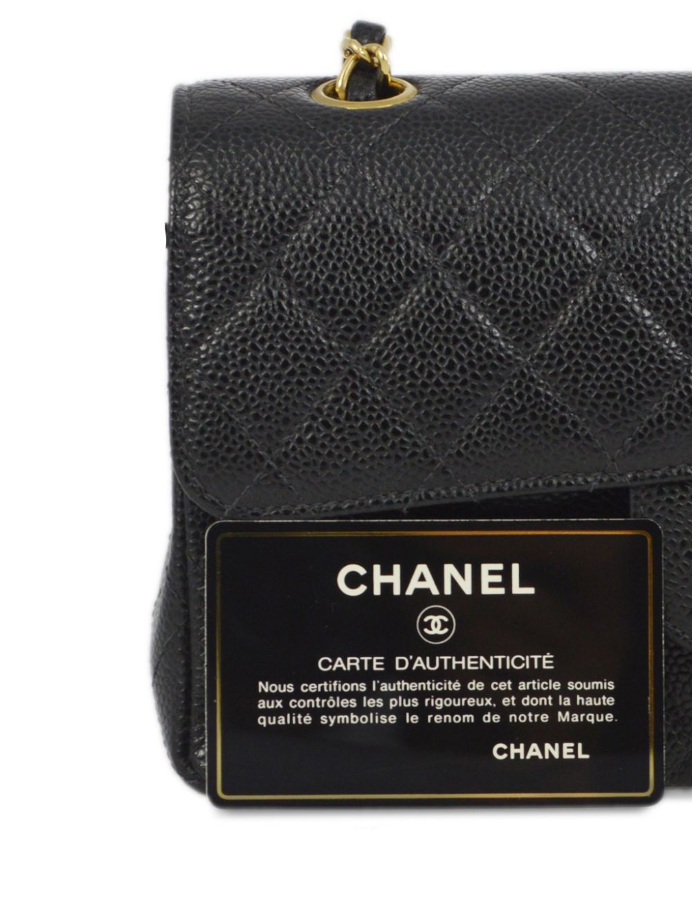 Pre-owned Chanel 2002 Small Double Flap Shoulder Bag In Black