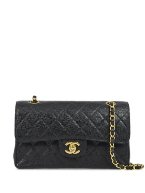 Affordable HOT SALE CHANEL 2002 small Double Flap shoulder bag Women