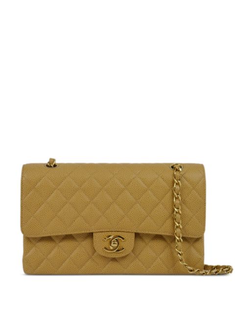 HOT SALE CHANEL 2002 medium Double Flap shoulder bag Women