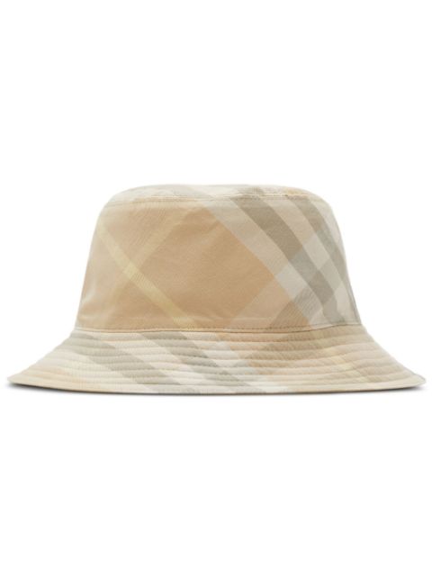 Burberry check-pattern reversible bucket hat Men