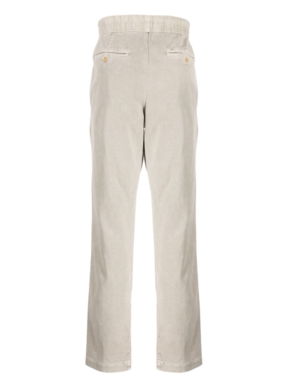 Shop James Perse Brushed-cotton Cotton-twill Trousers In Grau