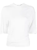 Christopher Esber gathered-detail T-shirt - White