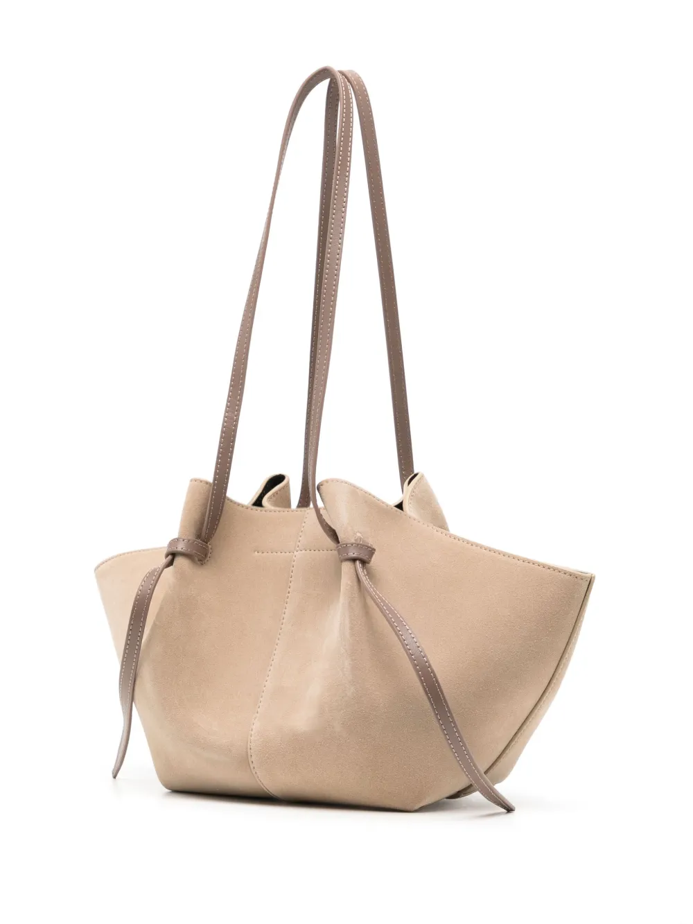  Yuzefi Large Mochi Suede Tote Bag - Brown 