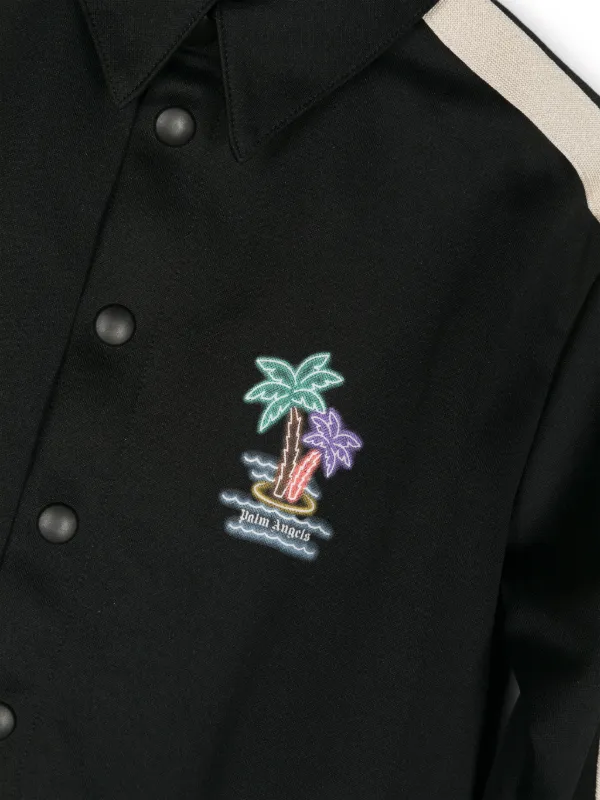 PALM ANGELS ストライプシャツジャケット Palm Angels Kids ストライプ シャツジャケット | ブラック