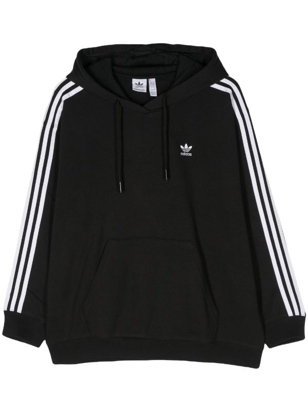 Adidas Adicolor logo embroidered Hoodie Black FARFETCH CA