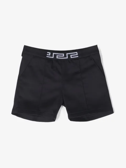 Versace Kids shorts con motivo Greca en la pretina