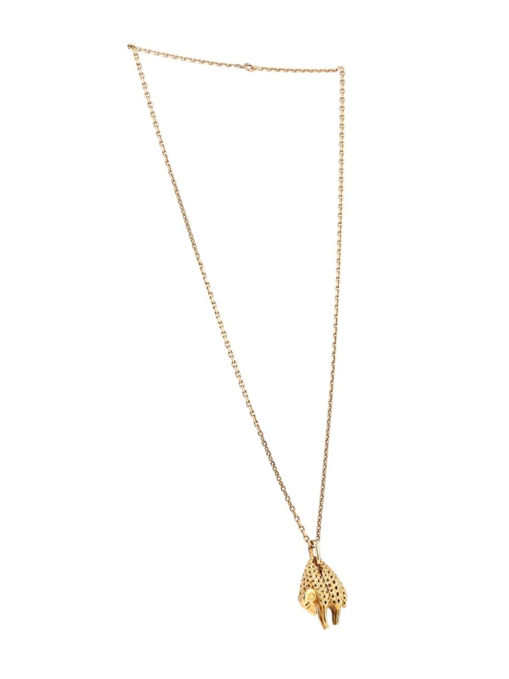 Pre-owned Cartier 1970s Toison D'or Ram Pendant Necklace In Gold