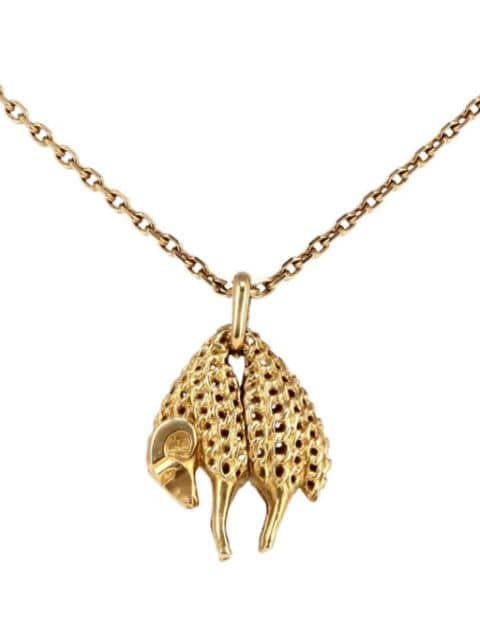 Cartier 1970s Toison d'Or ram pendant necklace