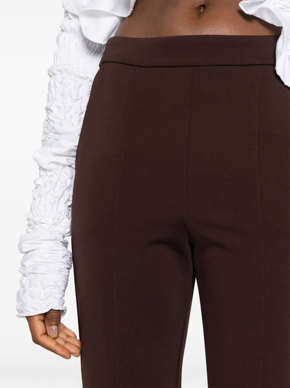 Max Mara Leisure High waist straight broek Rood