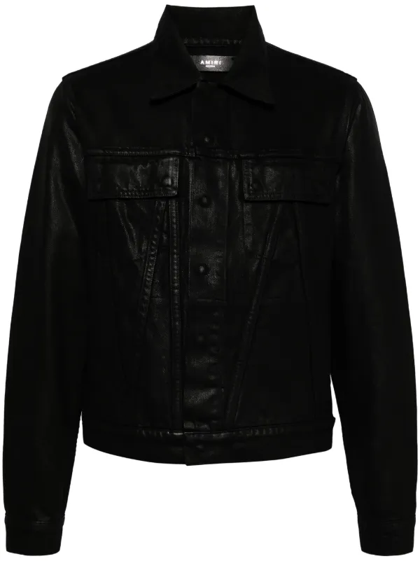 Amiri black best sale denim jacket