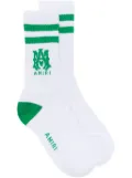 AMIRI MA striped cotton socks - White