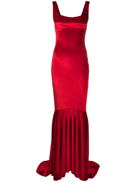 Atu Body Couture velvet mermaid gown